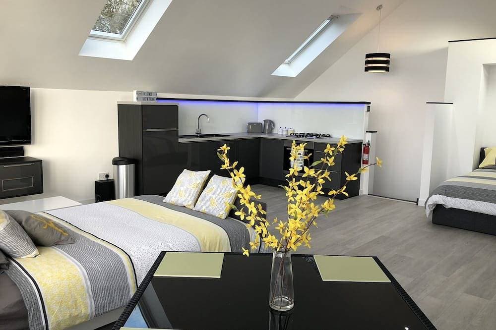 Foto 4 von 17: Das Wee Glasshouse ist ein modernes Studio-Apartment an der Küste von Fife.