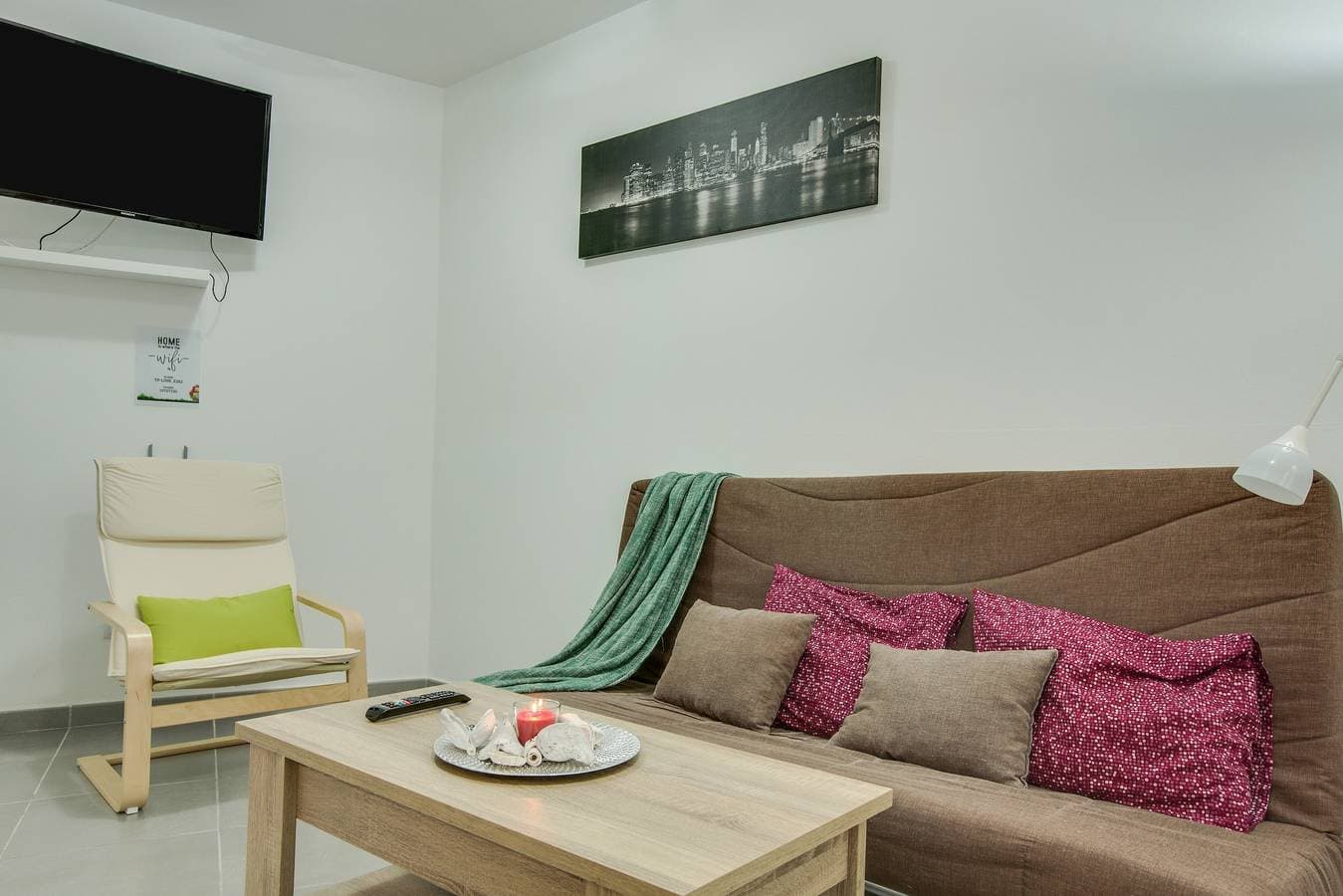 Foto 4 von 20: Gemütliche Ferienwohnung "1B Srv" nahe dem Meer mit WLAN und Ventilatoren