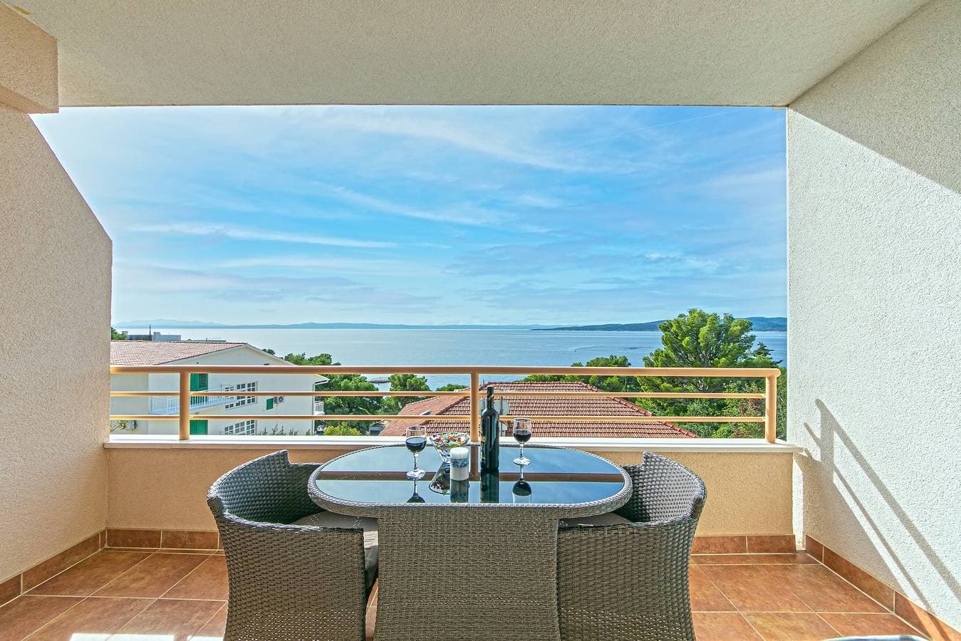 Studio Appartement mit Terrasse und Meerblick Brela, Makarska As-20066-a 1