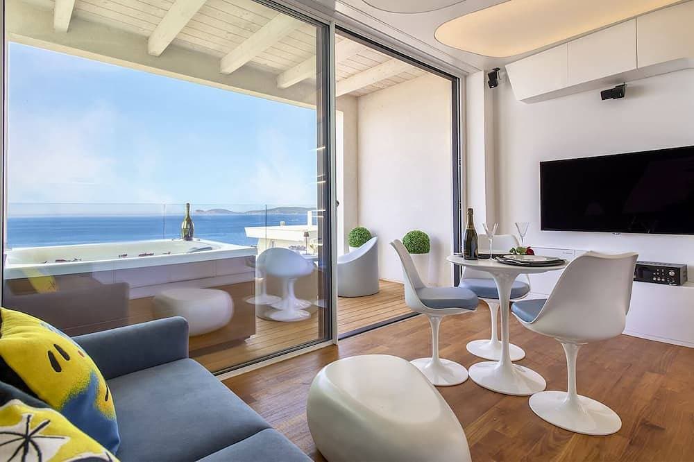 Foto 11 von 30: ClickSardinien Amare Penthouse mit Whirlpool auf Terrasse am Meer