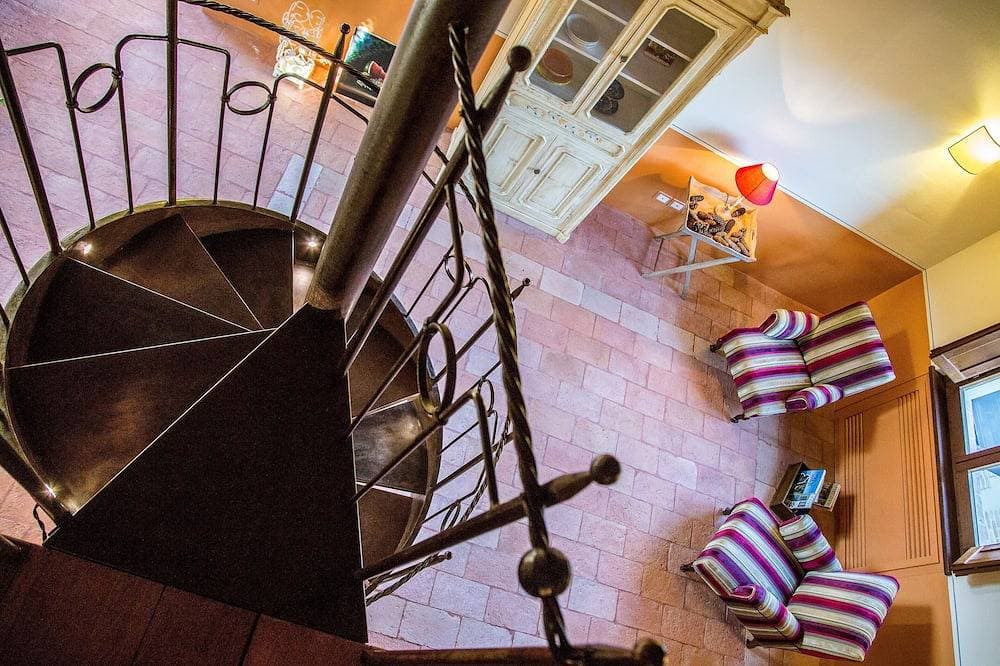 Foto 9 von 13: Vocabolo Monache La Maggiore<br>Großes Loft, Zimmer im Zwischengeschoss, super gemütlich