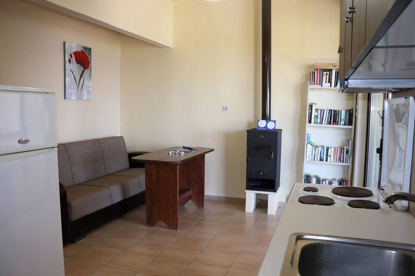 Foto 8 von 38: Panoramablick aufs Meer, fußläufig zum Strand, Wifi  - Ferienhaus Triopetra, Kreta