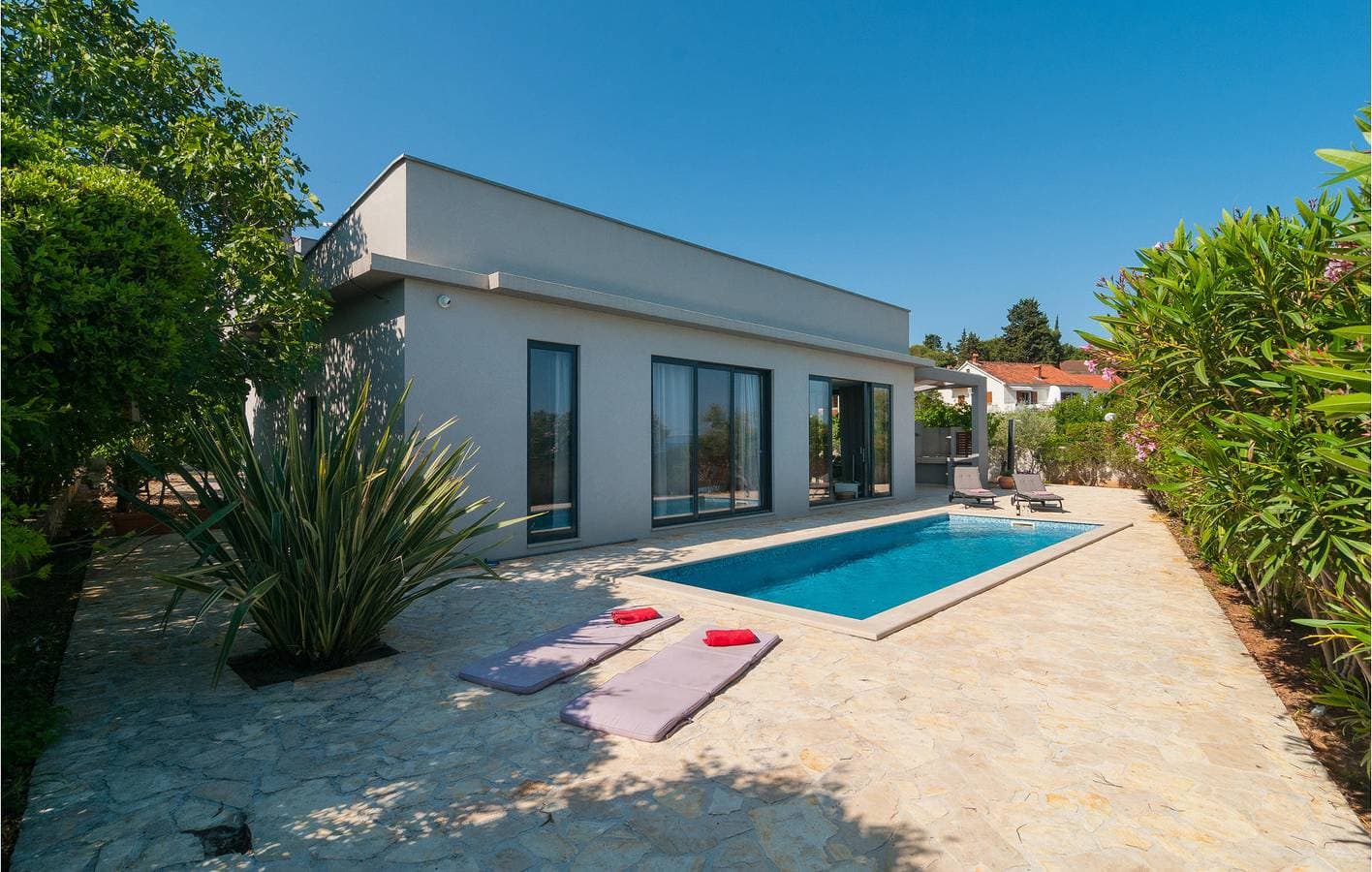 Foto 11 von 33: Gemütliche Ferienwohnung mit Meerblick, Pool und Terrasse, 400 m vom Strand entfernt
