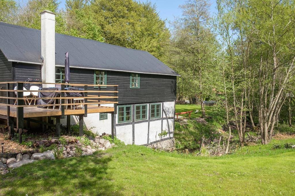 Foto 3 von 23: Einzigartige Ferienunterkunft im historischen Mühlenhaus von Glads Mølle – Wohnen im Obergeschoss