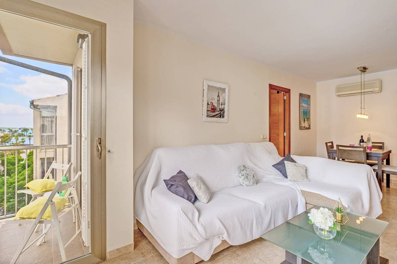 Foto 11 von 28: Ferienhaus Can Jaume mit Meerblick, WLAN, A/C & Balkon