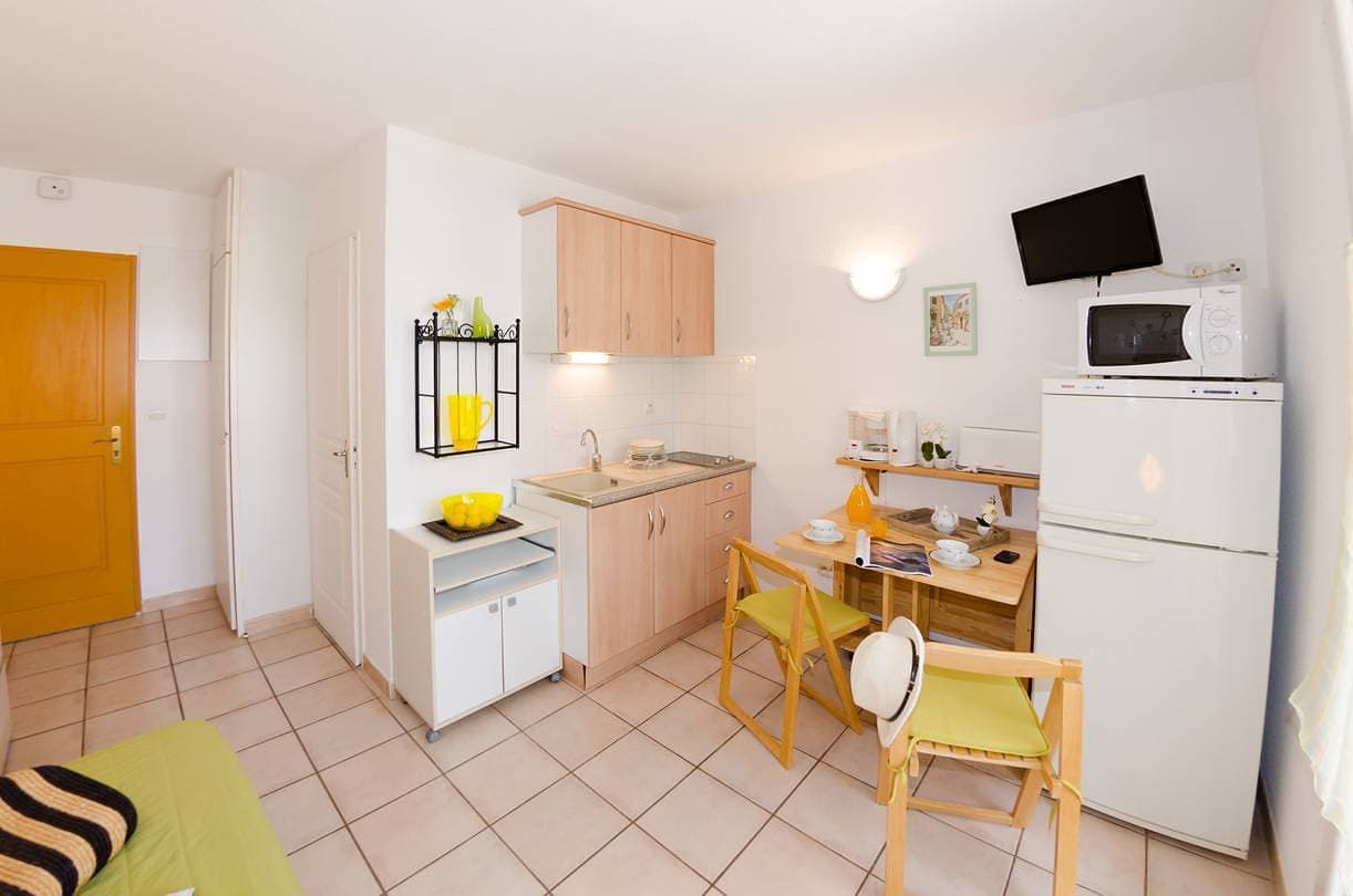 Foto 7 von 27: Studio 2 Personen, mit Geheiztem Pool und Tennisplatz zu 250 meter vom Strand