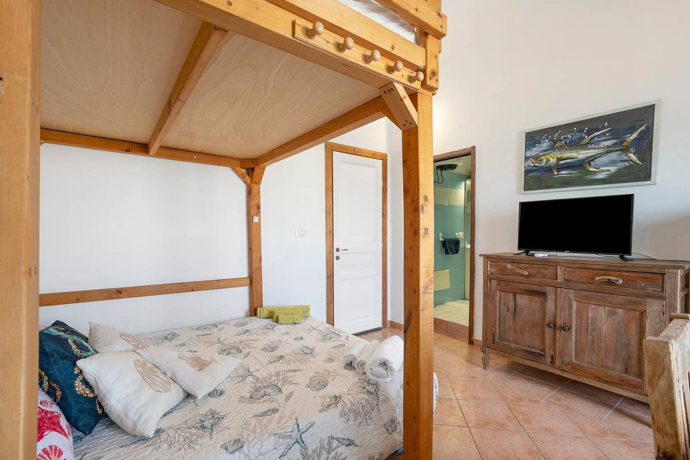 Foto 9 von 16: Einzimmerapartment "Casa Silvia" mit Meerblick, Balkon und Klimaanlage