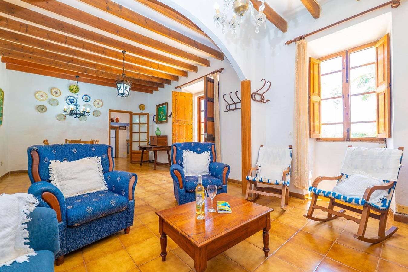 Foto 10 von 46: Son Obra Nou - Ferienhaus mit privaten Pool in Porreras. WiFi gratis