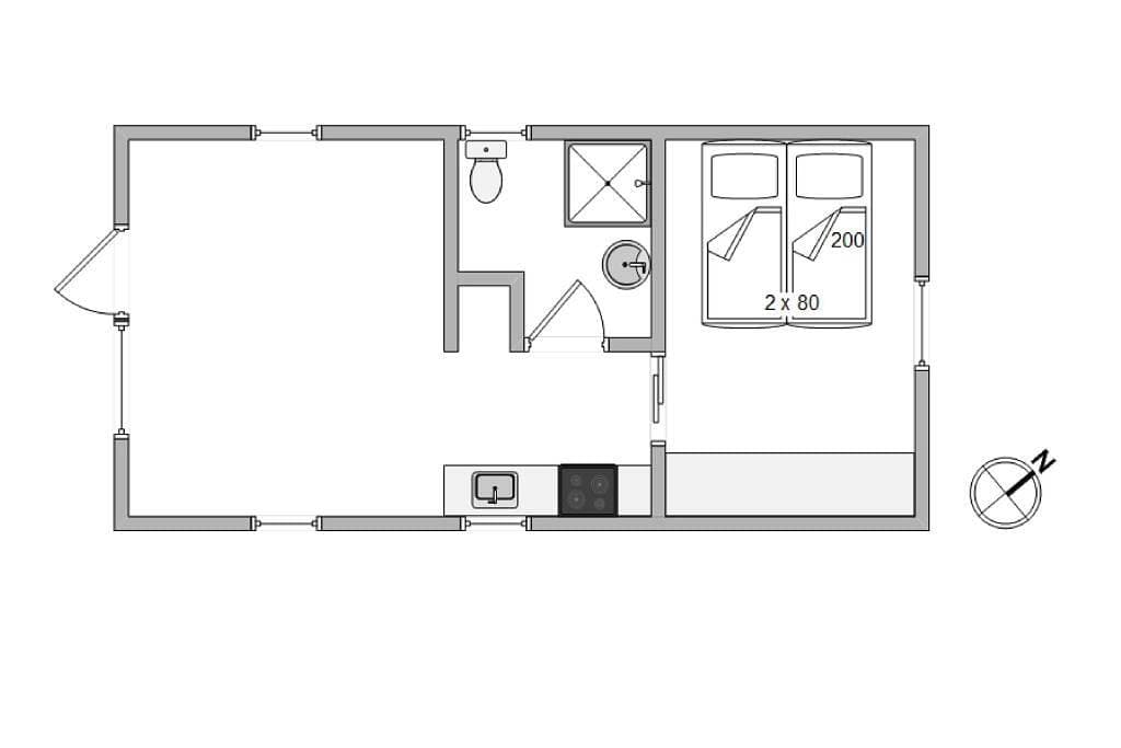 Foto 6 von 26: 2-Personen-Ferienhaus in schöner Natur, direkt am Fjord