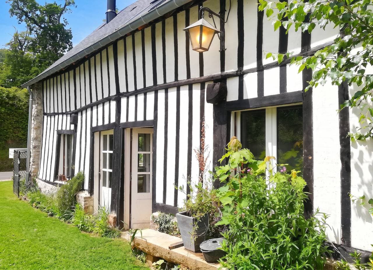 Charmantes rustikales Haus in Sassetot-le-Mauconduit, Garten. 1