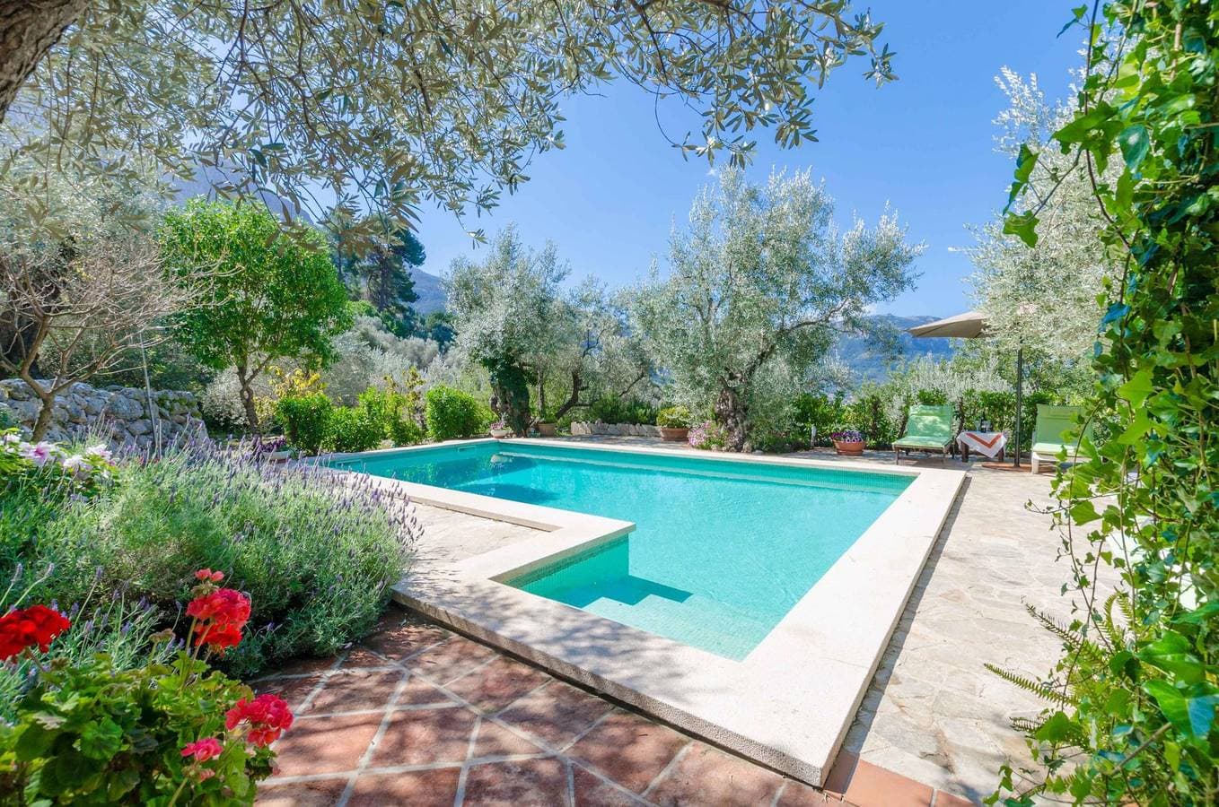 Foto 6 von 47: S'Olivaret  - Ferienhaus mit privaten Pool in Fornalutx. WiFi gratis