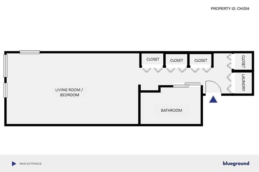 Foto 4 von 22: Schönes Lincoln Park Studio mit Waschmaschine/Trockner, zu Fuß zu L & New City, von Blueground