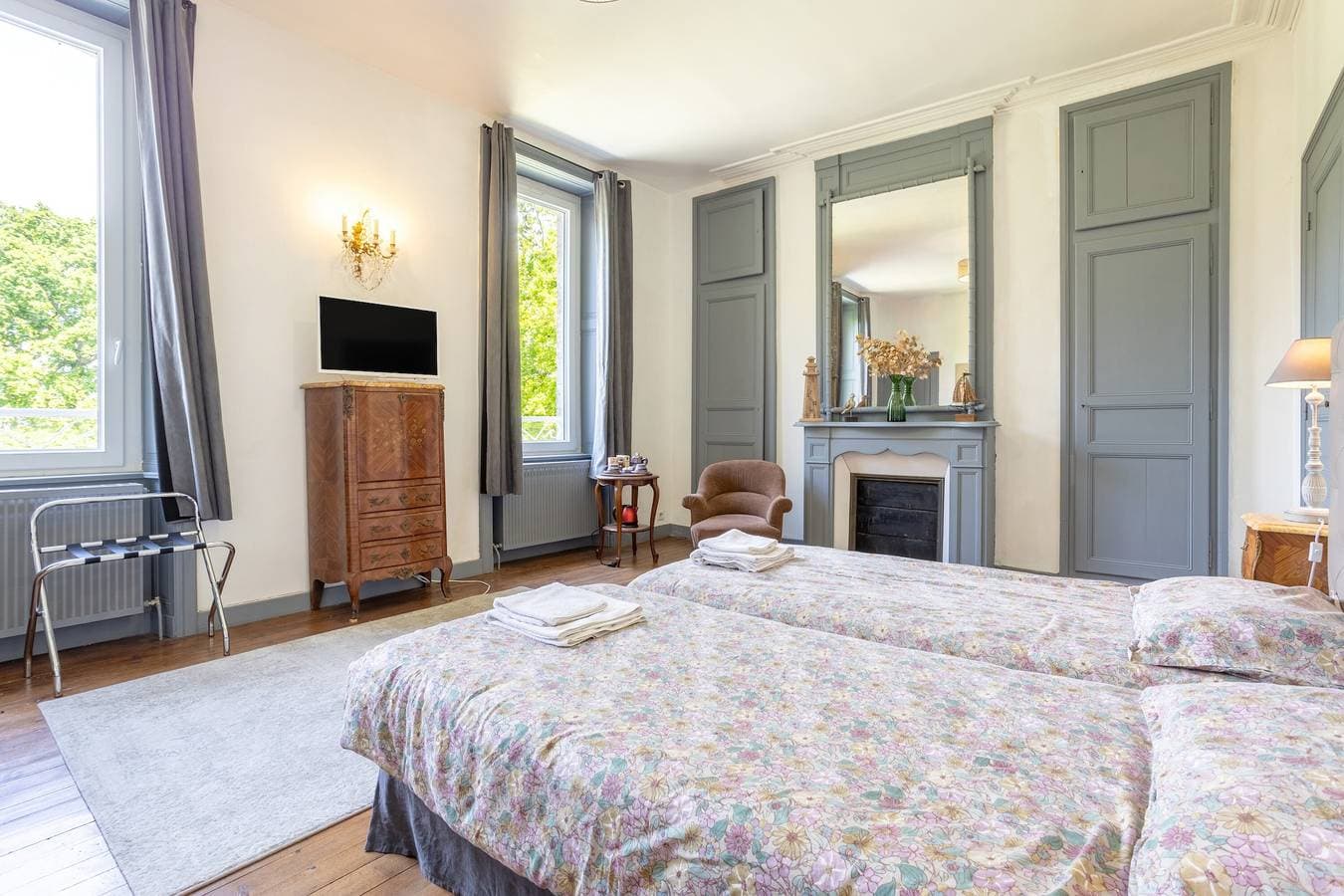 Foto 11 von 28: Gästezimmer 'Chambre d’hôtes Anne de Bretagne vue sur Parc'