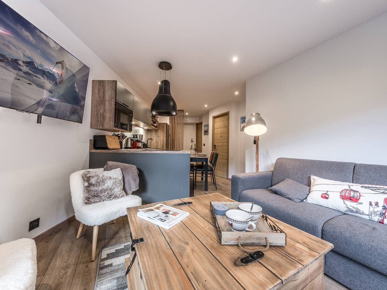 Foto 9 von 16: Moderne Wohnung in Courchevel 1850