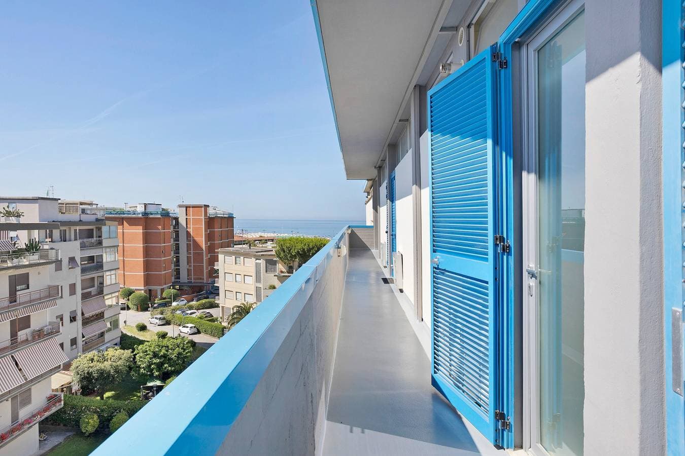 Foto 5 von 23: Appartement 'Duca D'Aosta Suite' mit Meerblick, Gemeinschaftsgarten und Klimaanlage
