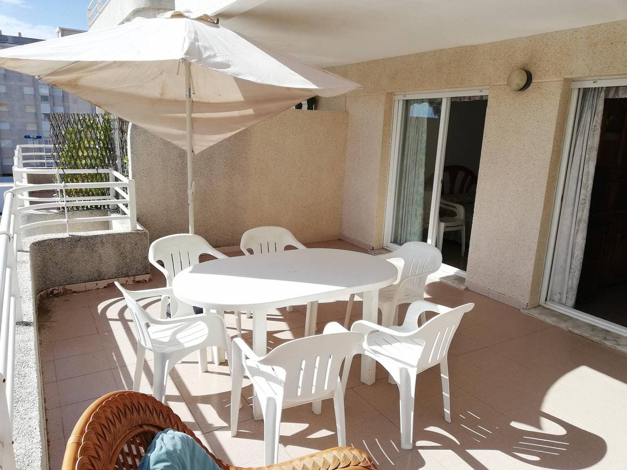 Foto 5 von 17: Familienapartment 60m vom Strand mit Pool, Meerblick, Haustiere erlaubt