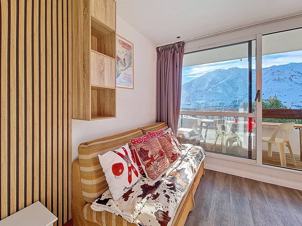 Foto 3 von 18: Renoviertes helles Studio, Ski-in/Ski-out, Balkon, 3 Personen