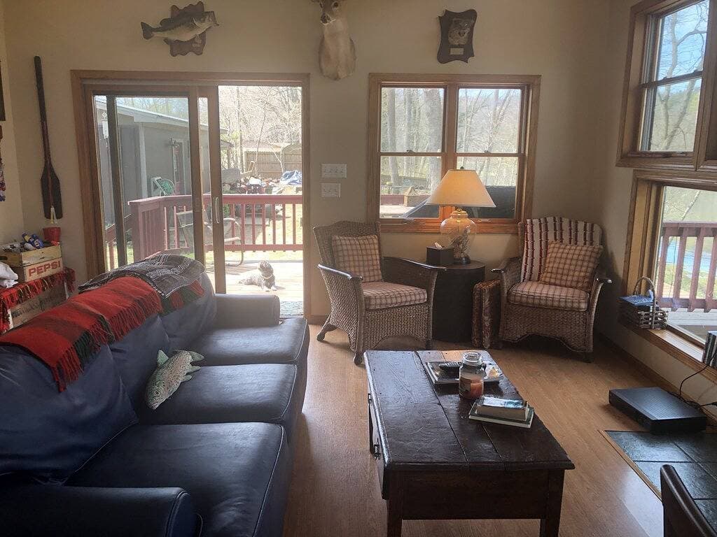 Foto 4 von 28: Perfekter Ort zum Angeln im White River / Kleine Hütte für 2-4 / 1 Zim. Mit Dachboden