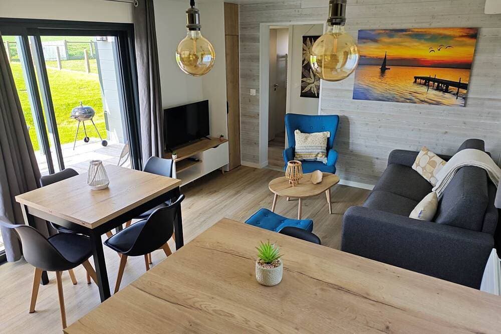 Foto 5 von 26: Residence Belle Plage: Chalet \"Jolie Voile\" 300 m vom Gold Beach (Landungsstrand des D-Day) entfernt