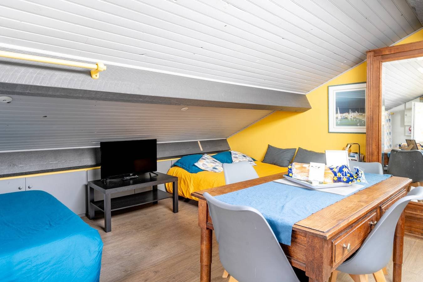 Foto 3 von 21: Studio „Les Gîtes Du Robelier – Le Nid“ mit Gemeinschaftsgarten, Balkon und WLAN