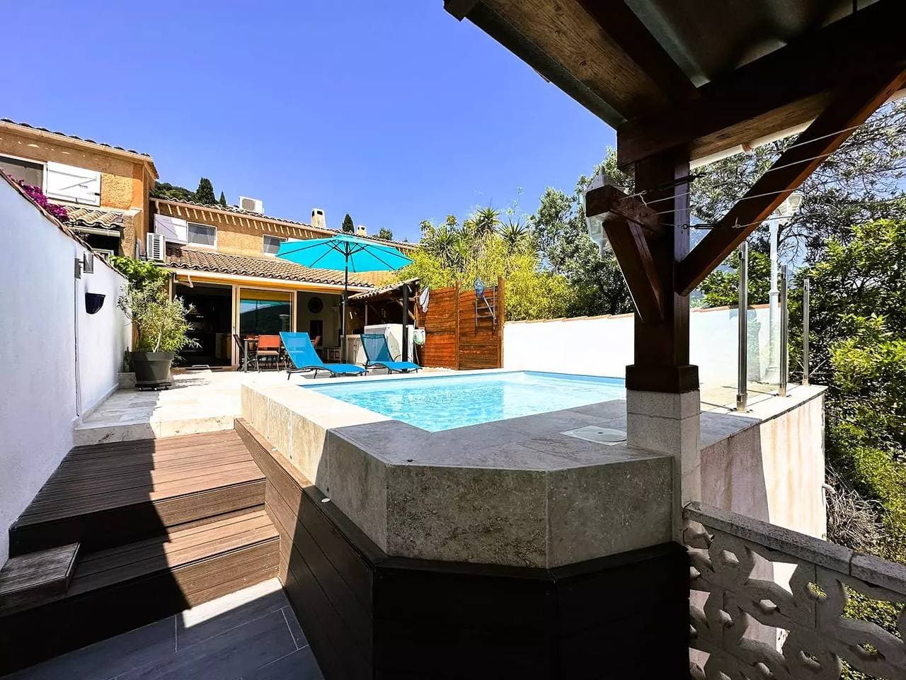 Foto 4 von 22: Klimatisiertes provencal Mazet für 4 Personen mit privatem Pool bei Domaine de Valcros in La Londe-les-Maures