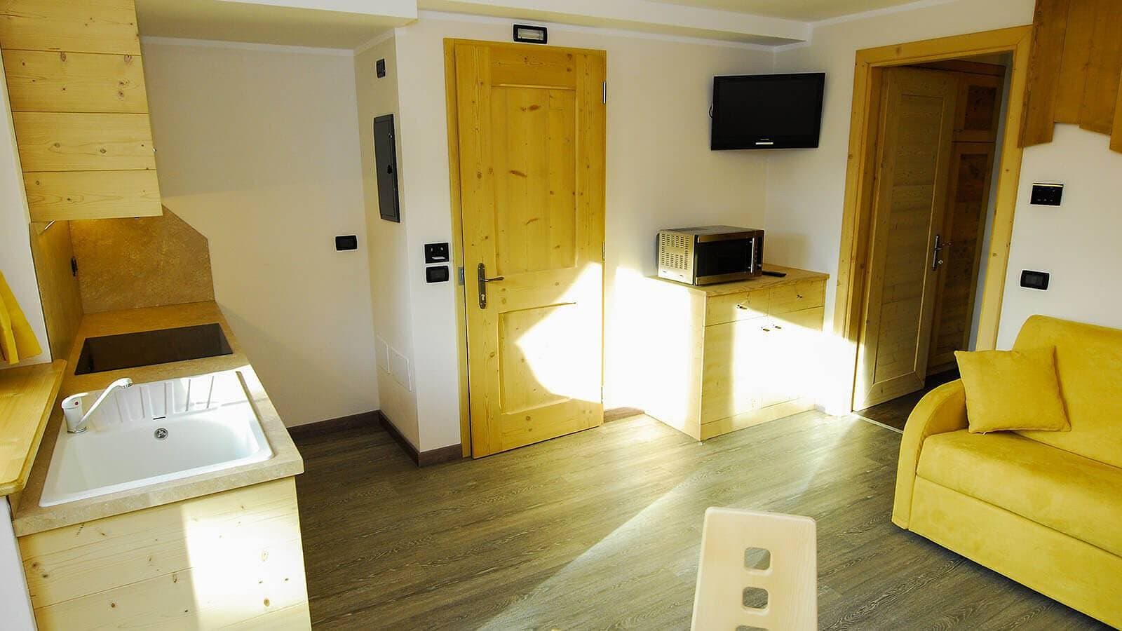 Foto 4 von 12: Wohnung Mont dala Nef - Baita Cusini mit Bergblick, Spa-Bereich & WLAN