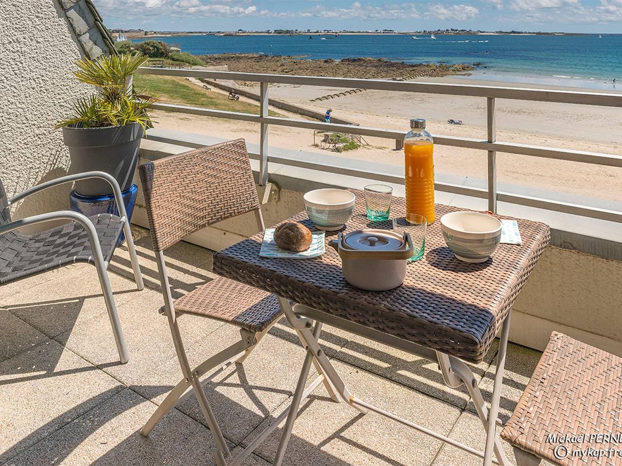 Larmor-Plage 1Zi mit Terrasse und Garage 1