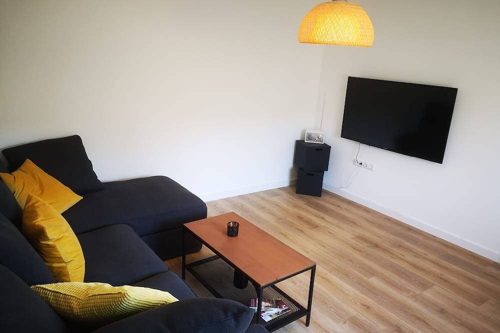 Foto 11 von 25: Hk1: renoviert, Wlan, Zentrum fußläufig, Garten, 62m², 55\" TV, Bahnhof,Luxemburg