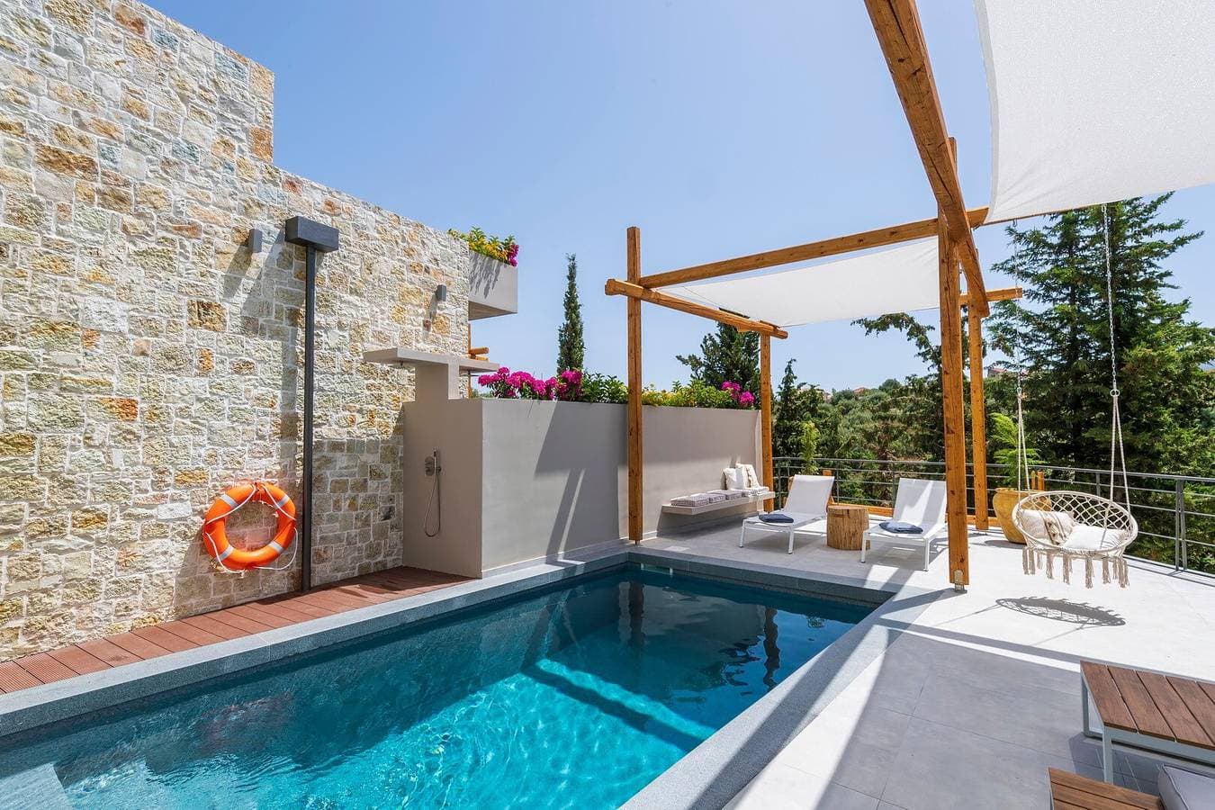 Foto 10 von 37: Villa "Suite Erifilli" mit Meerblick, privatem Pool & WLAN