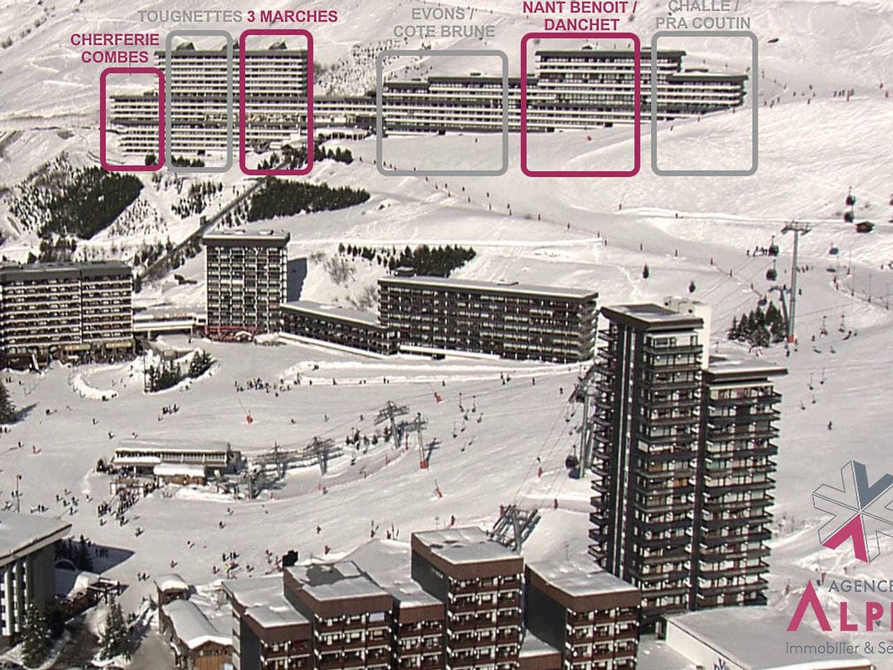 Foto 11 von 15: Studio für 2, Ski-in/Ski-out, Haustiere erlaubt, Les Menuires