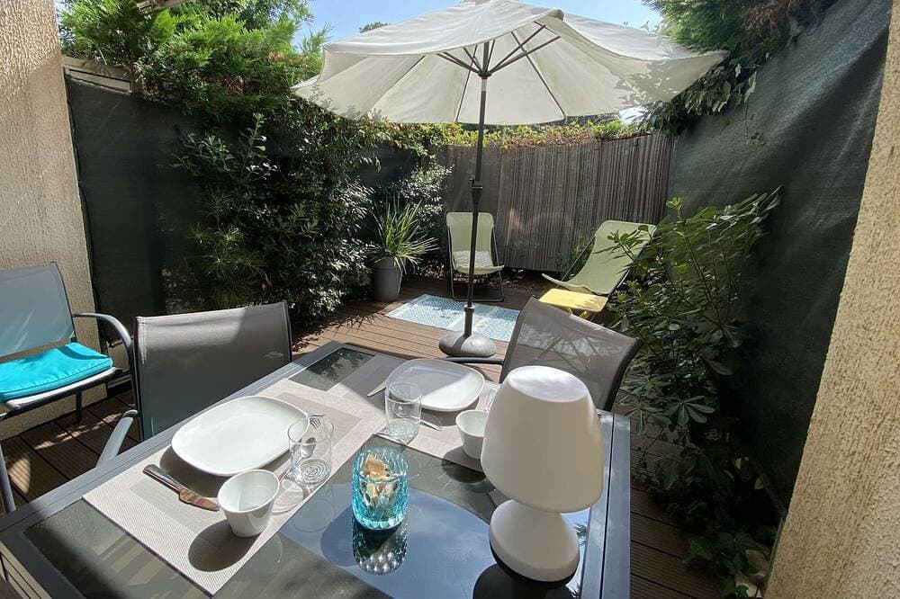 Foto 11 von 11: Studio Kabine mit schöner Terrasse in Strandnähe