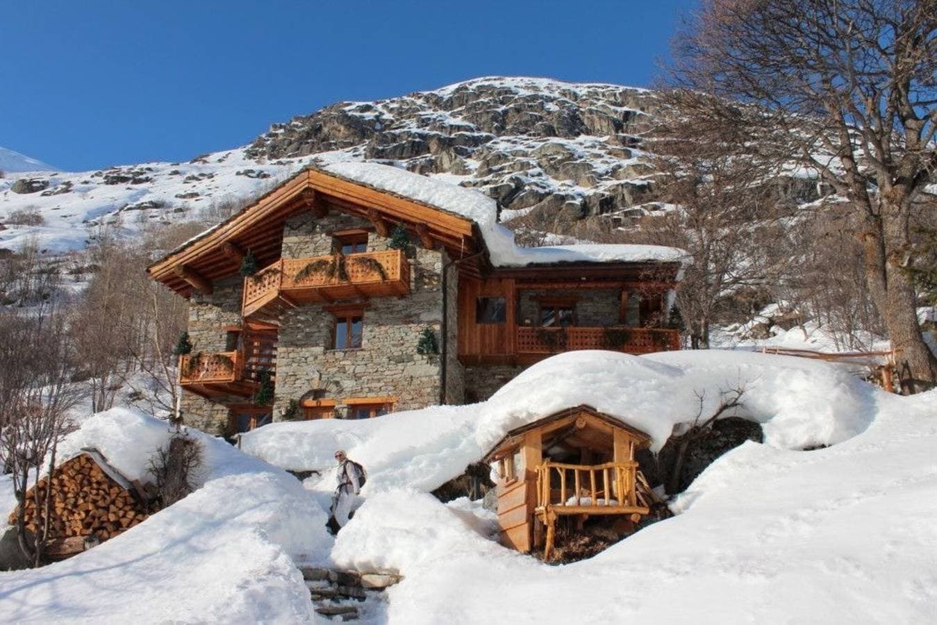 Foto 4 von 9: Gîte Le Marmotton – Chalet Les Abeillos, gemütlich für 2 Personen mit Bergblick