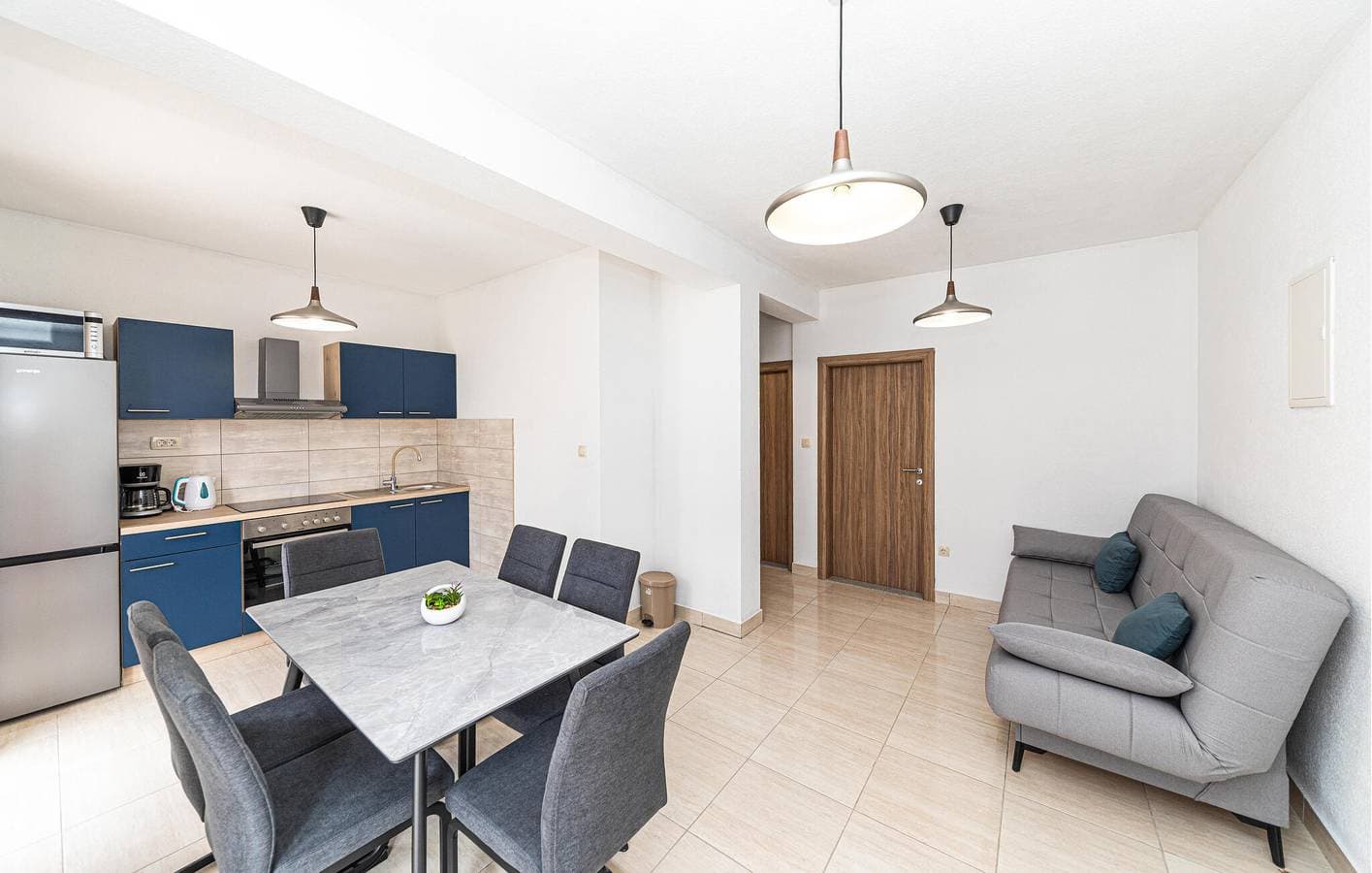 Foto 6 von 22: Gemütliche Wohnung mit Terrasse, WLAN und Parkplatz, 1,5 km vom Strand entfernt