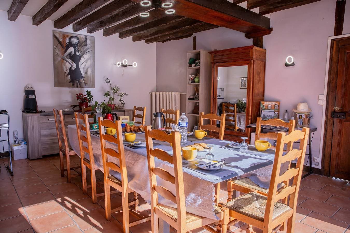Foto 13 von 20: Gästezimmer 'Chambre Cheverny – Le Petit Puits' mit Gemeinschaftsgarten und WLAN