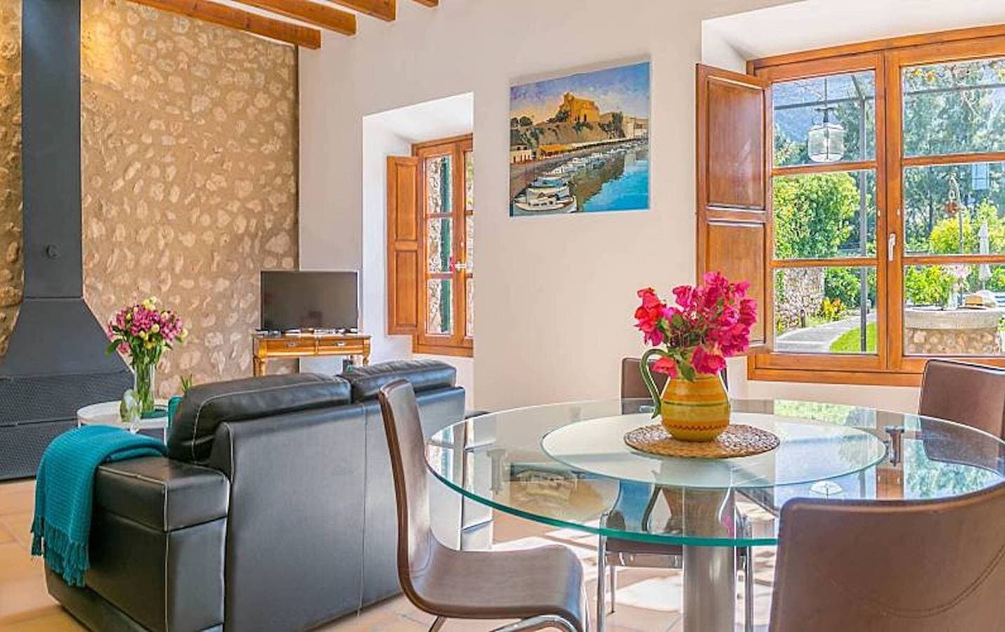 Foto 8 von 23: Chalet Casa Futbol mit Bergblick, Pool, WLAN, Klimaanlage, Terrassen und Garten