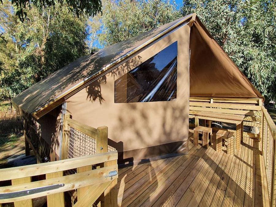 Foto 1 von 41: Camping La Pinède - Wohnzelt auz holz 4 personen - Saleccia