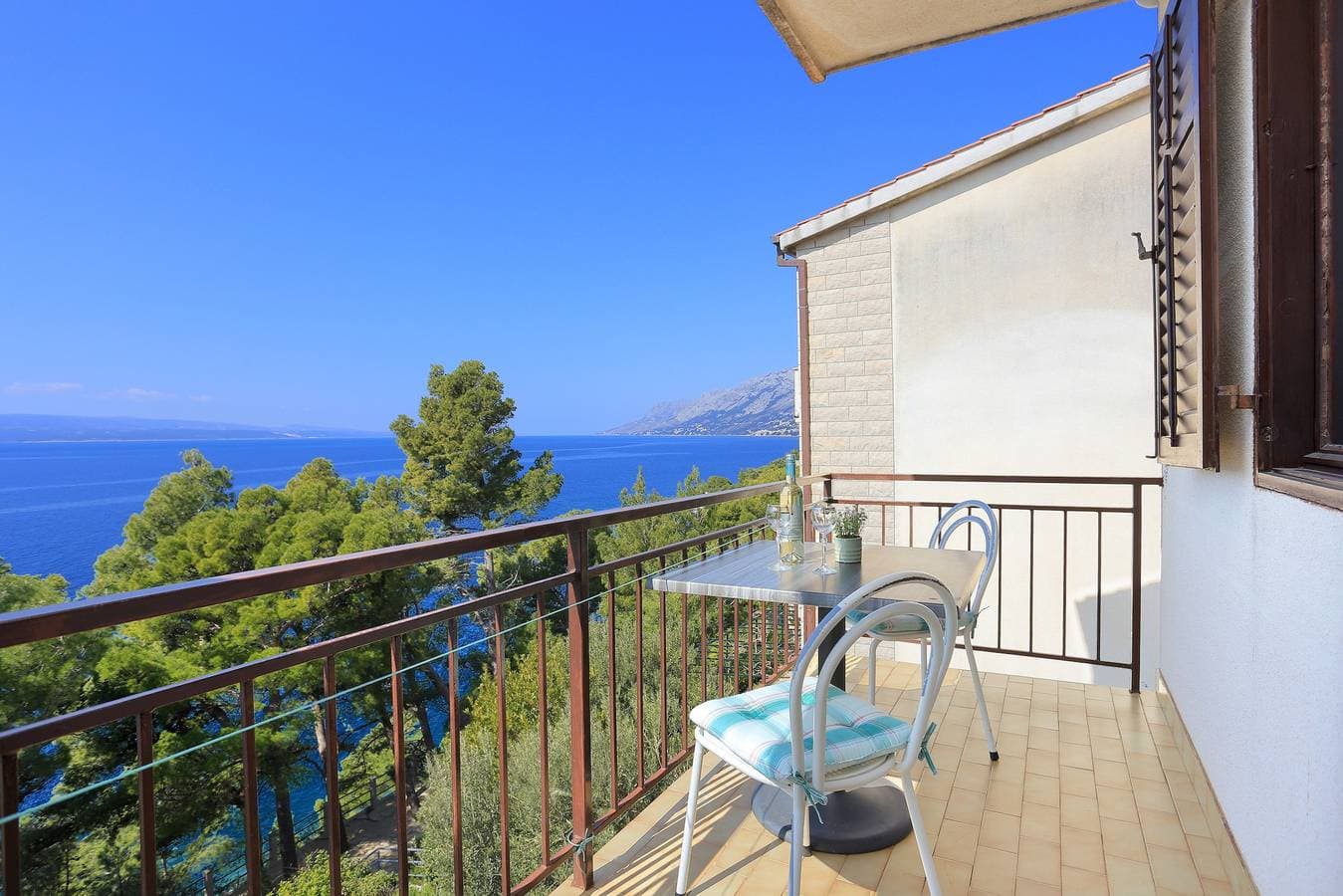 Studio Appartement mit Balkon und Meerblick Brela, Makarska -b 1