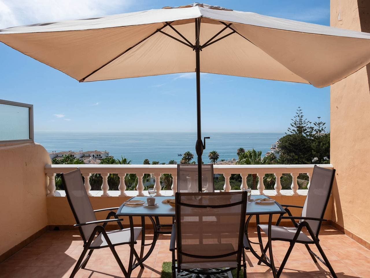 Charmantes Studio in Mijas Costa - Meerblick, Gemeinschaftspool 1