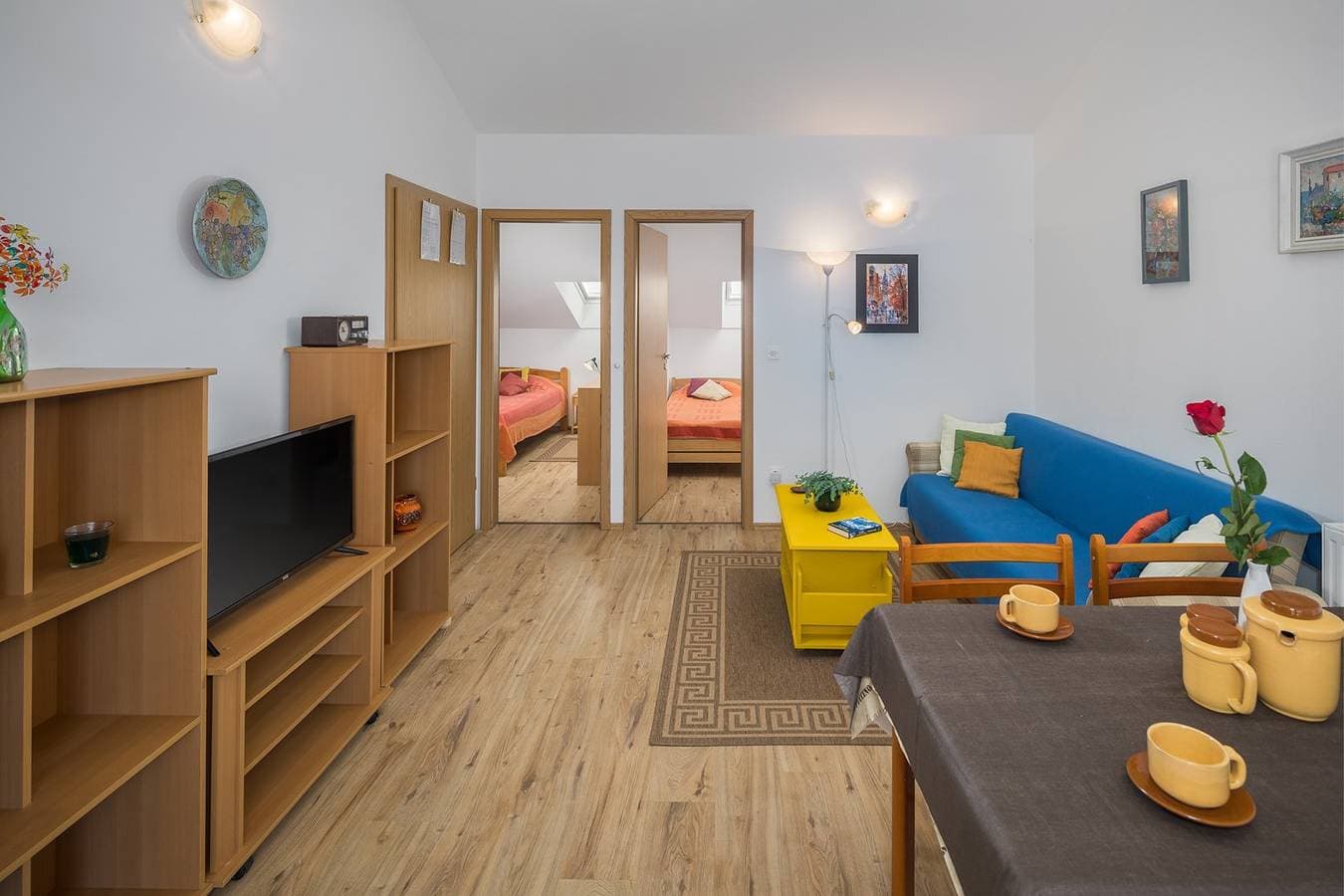 Foto 9 von 22: Apartment mit Meerblick, Balkon, WLAN und Parkplatz – 1,5 km vom Strand entfernt
