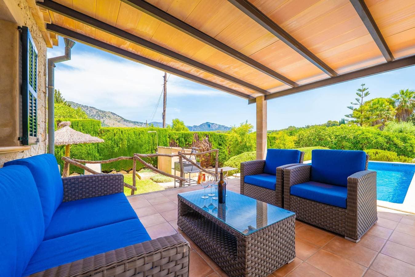 Foto 6 von 42: Can Pereó - Ferienhaus mit privaten Pool in Selva. WiFi gratis
