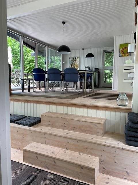 Foto 10 von 22: Ferienhaus auf hohem Naturgrund mit Blick auf Wald- und Naturlandschaft bei Femmøller
