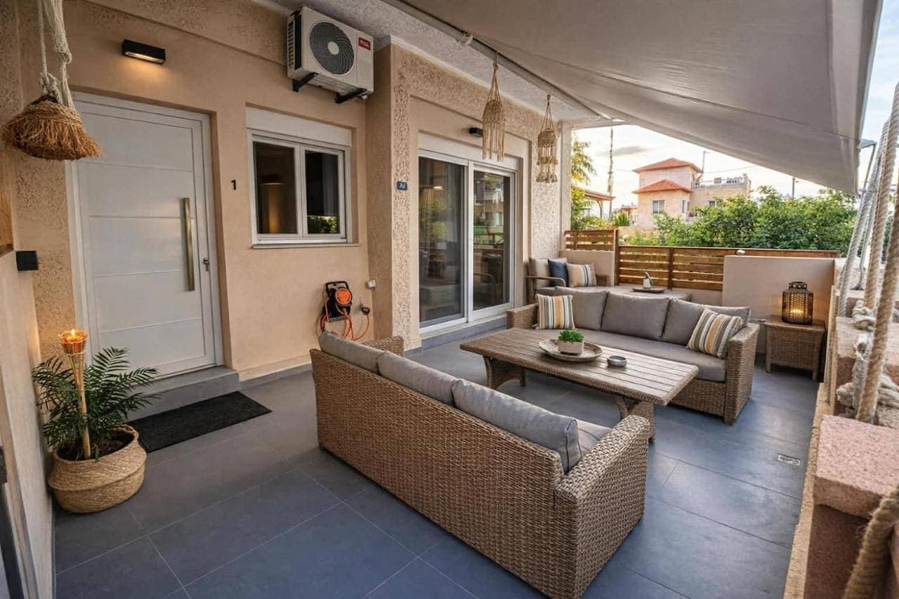 New & modern apt near Heraklion-airport & sea 1