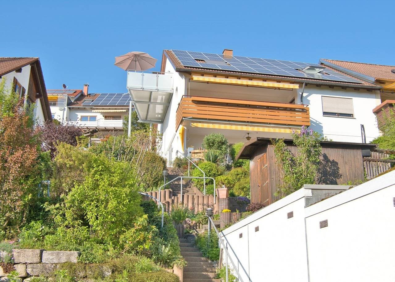 Foto 4 von 31: Ferienwohnung 'Weitblick' mit Gemeinschaftsgarten, Balkon und WLAN