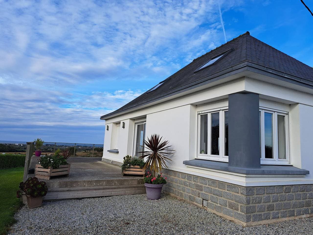 Ferienhaus 10 Pers. mit Panorama-Meerblick, Cléder 1