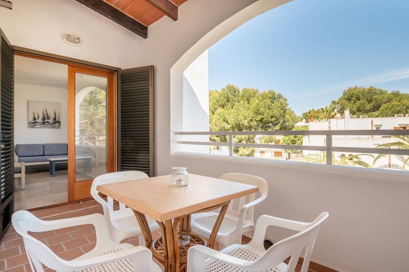 Foto 6 von 25: Apartment mit Klimaanlage, Pool, WLAN, Balkon und strandnaher Lage