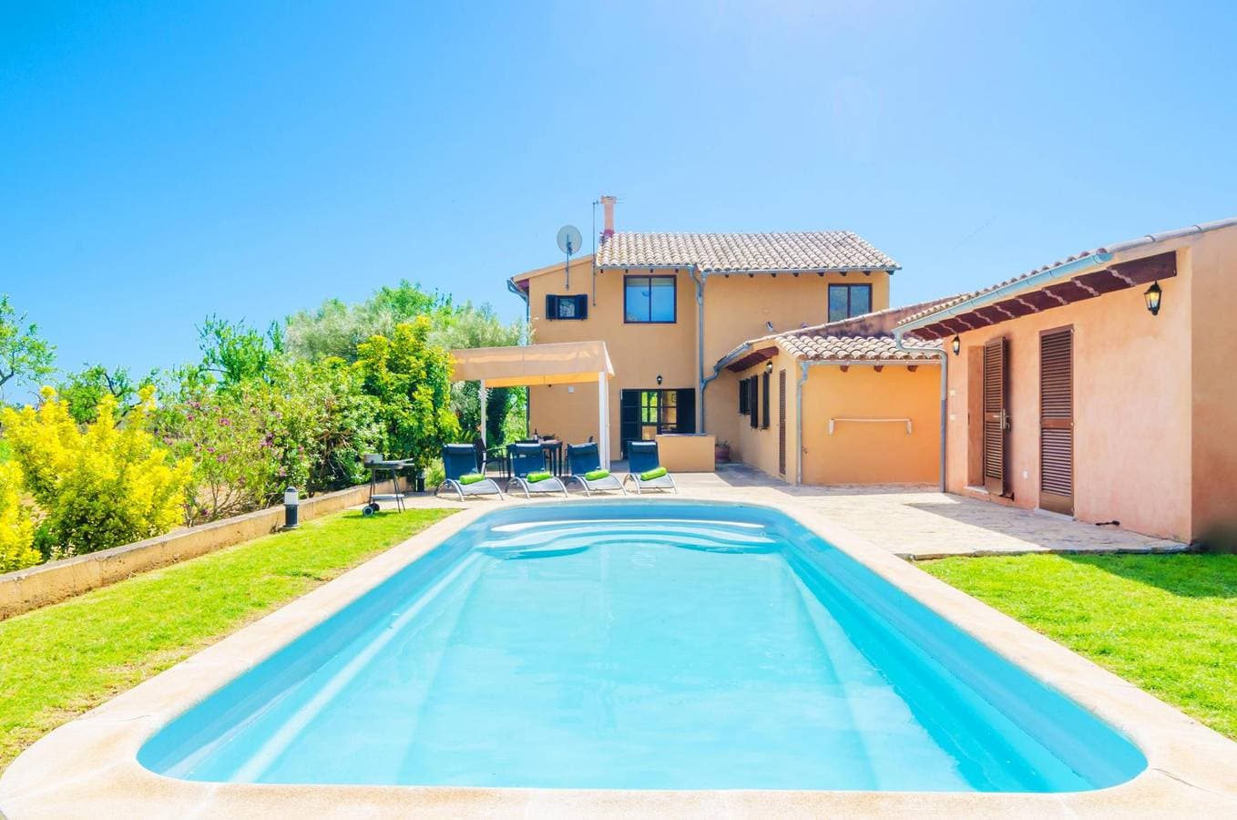 S'Alqueria - Ferienhaus mit privaten Pool in Campanet. WiFi gratis 1