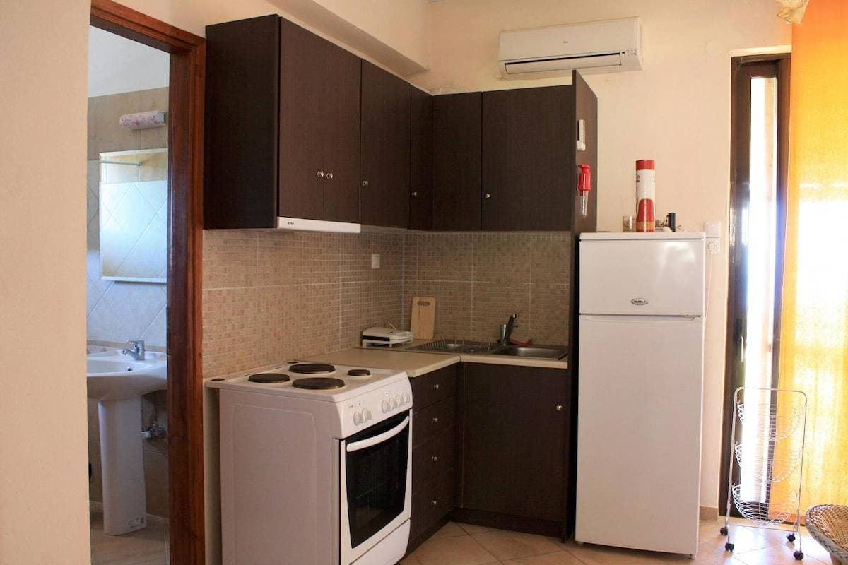 Foto 9 von 41: Panoramablick aufs Meer, fußläufig zum Strand, Wifi  - Ferienhaus Triopetra, Kreta