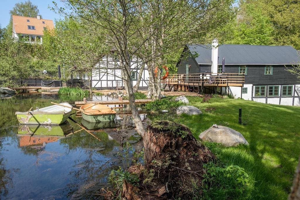 Foto 4 von 23: Einzigartige Ferienunterkunft im historischen Mühlenhaus von Glads Mølle – Wohnen im Obergeschoss