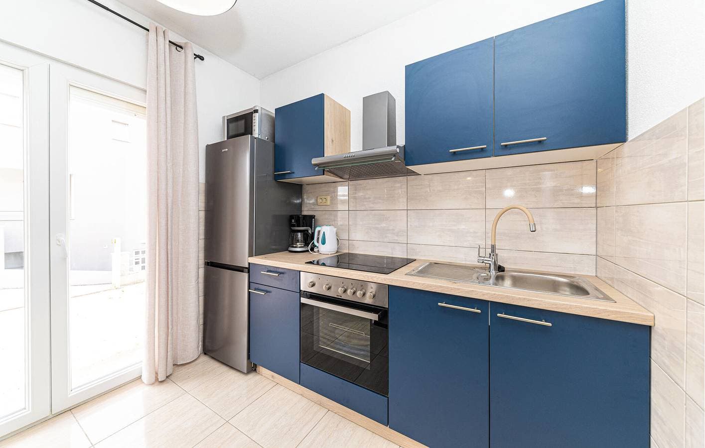 Foto 10 von 22: Gemütliche Wohnung mit Terrasse, WLAN und Parkplatz, 1,5 km vom Strand entfernt