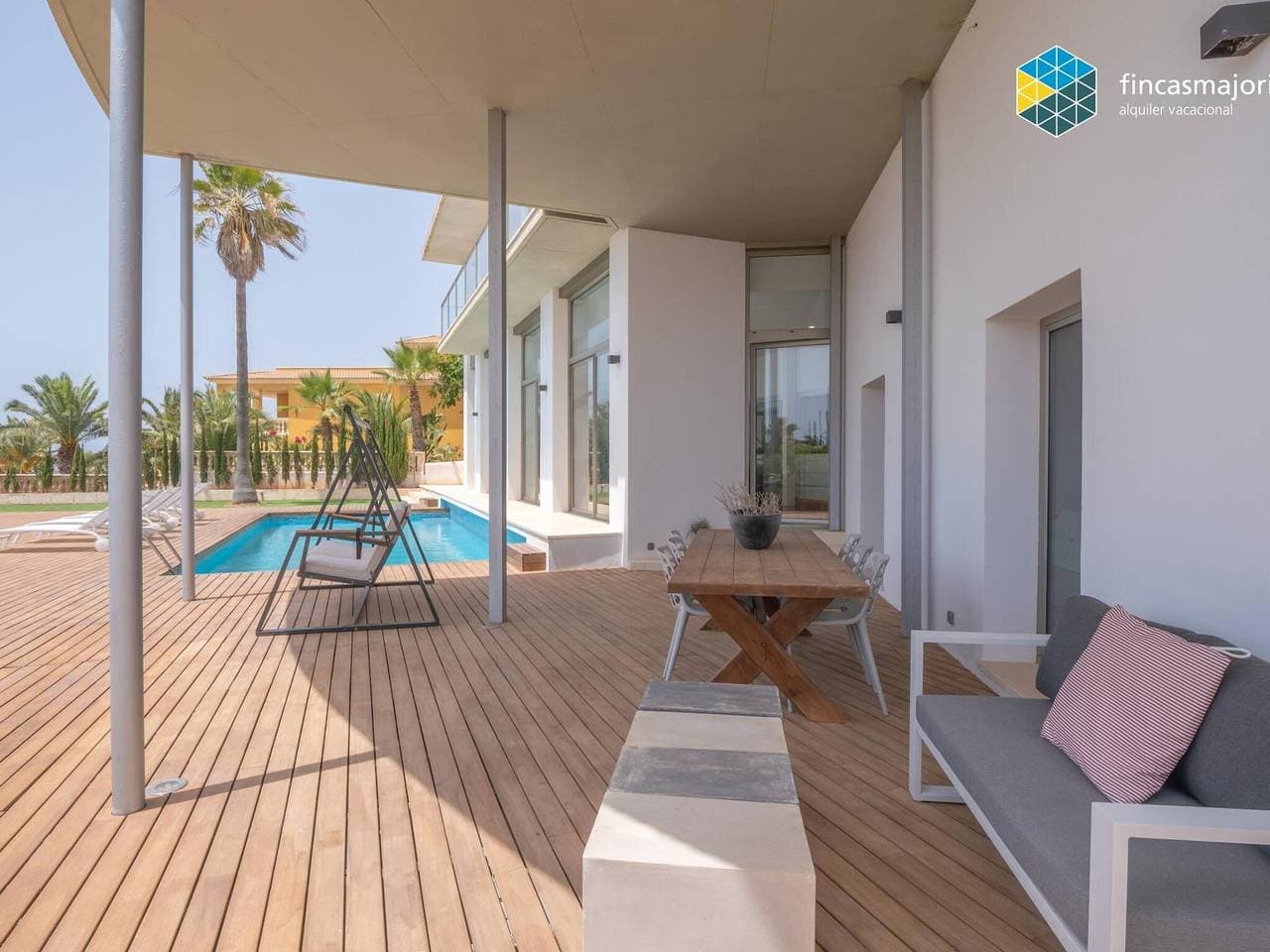Foto 10 von 36: Spektakuläre Villa mit privatem Pool, Klimaanlage, WIFI und Parkplatz in Cala Pi